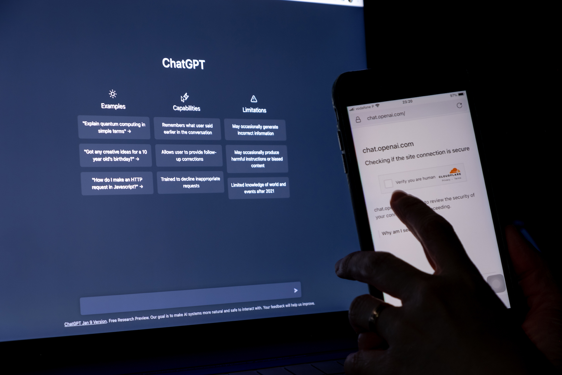 Image showing AI scanned by Cloudflare